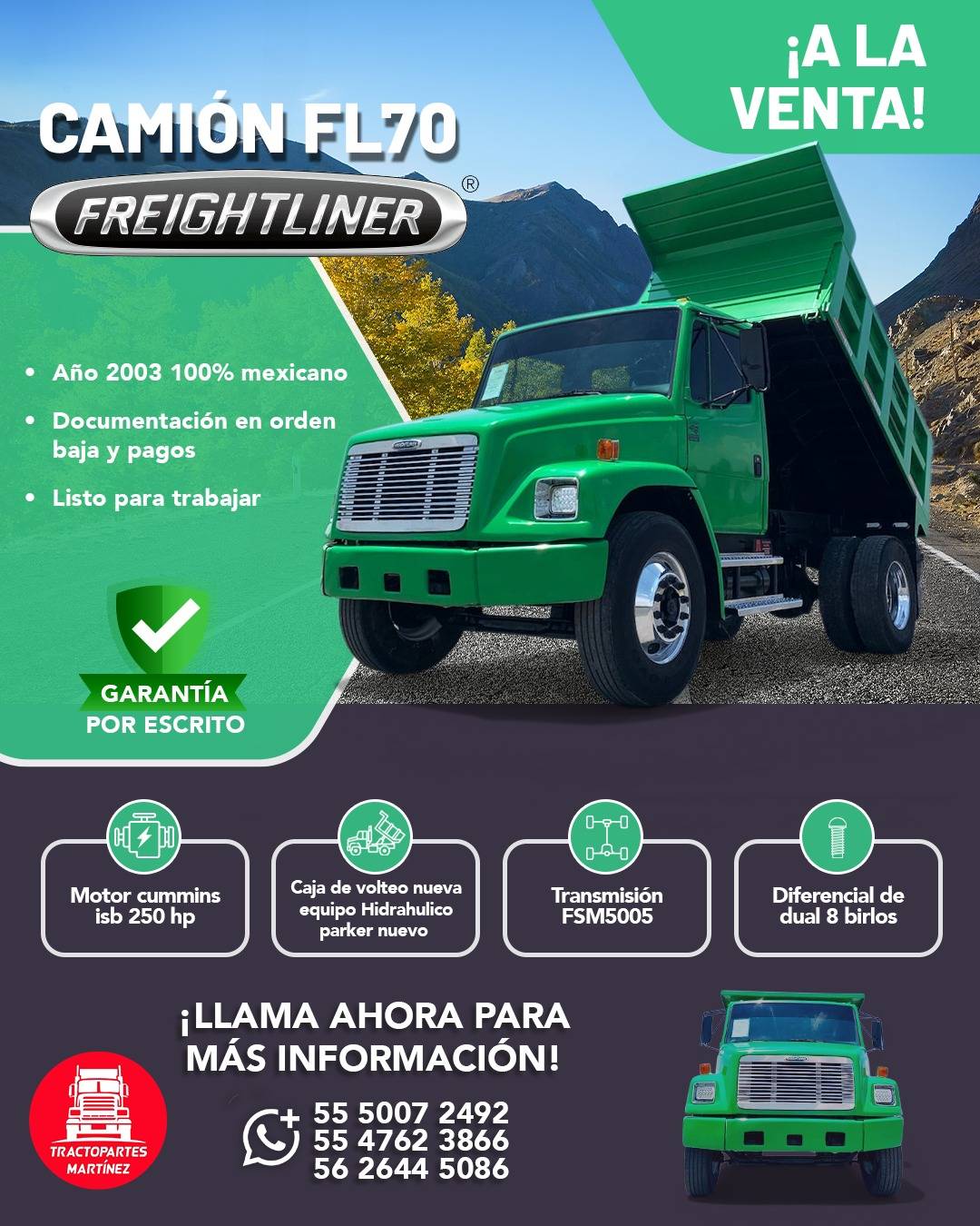 Camión FL70 Freightliner